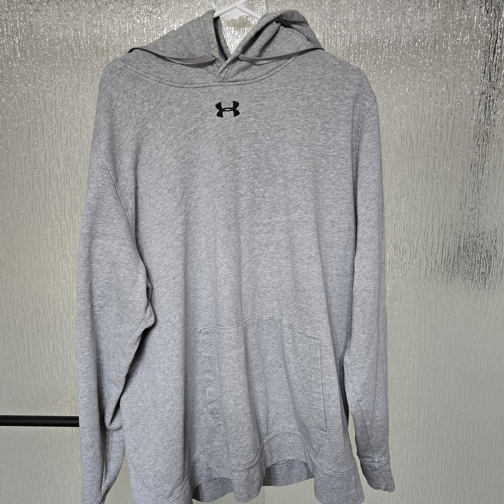 Under Armour Men’s Gray Pullover Hoodie Sweatshirt